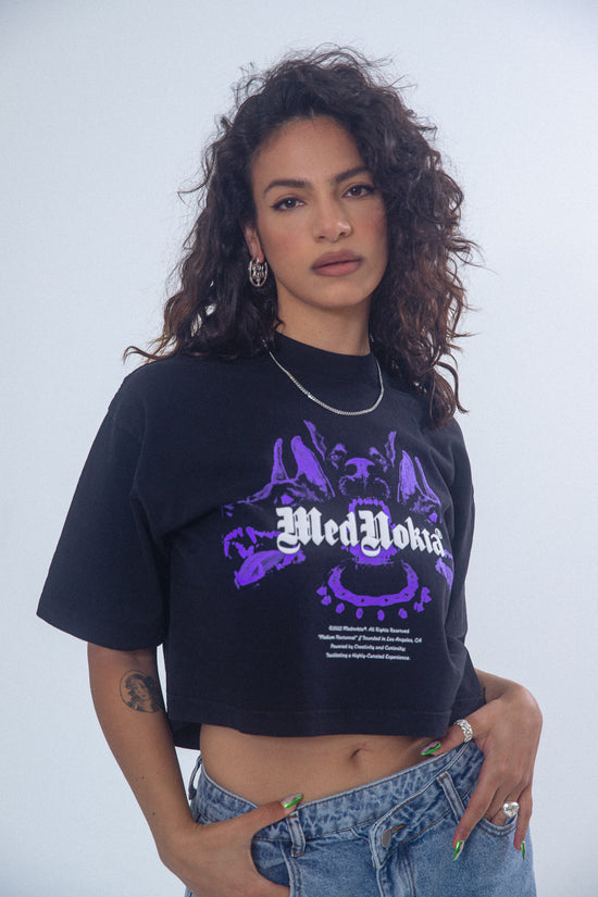 Cerberus Crop Top - Black