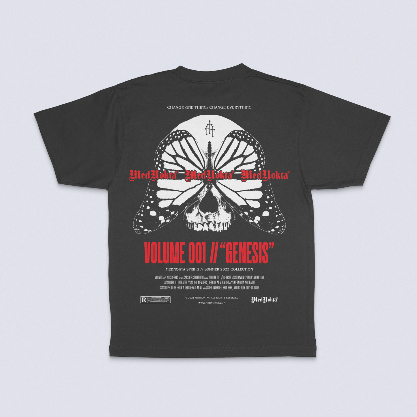 Monarch's Death Tee - Vintage Black