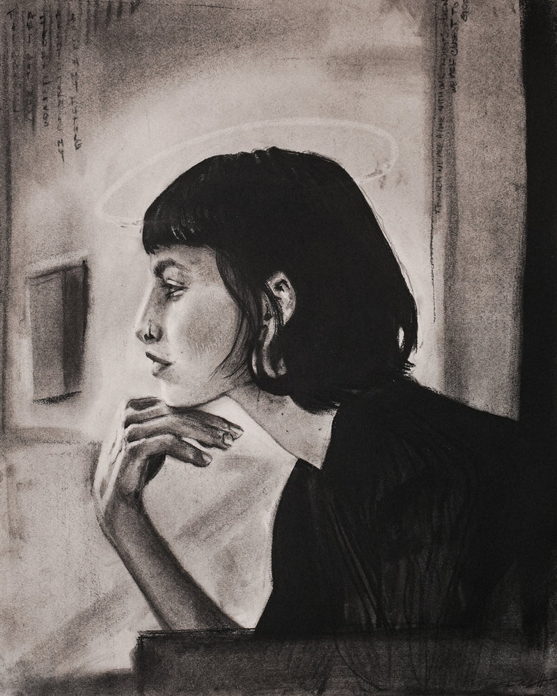 "Untitled" - Charcoal, 14 x 17, 2025