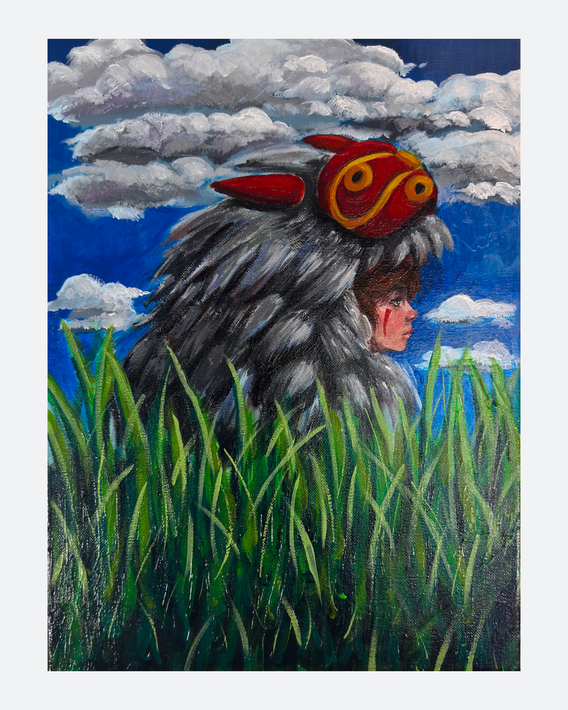 "Wolf Daughter" - Acrylic on Canvas, 12 x 16, 2025