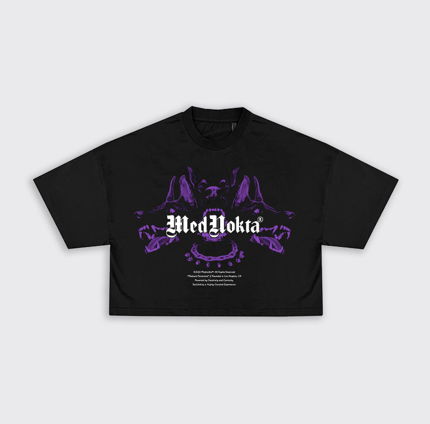 Cerberus Crop Top - Black